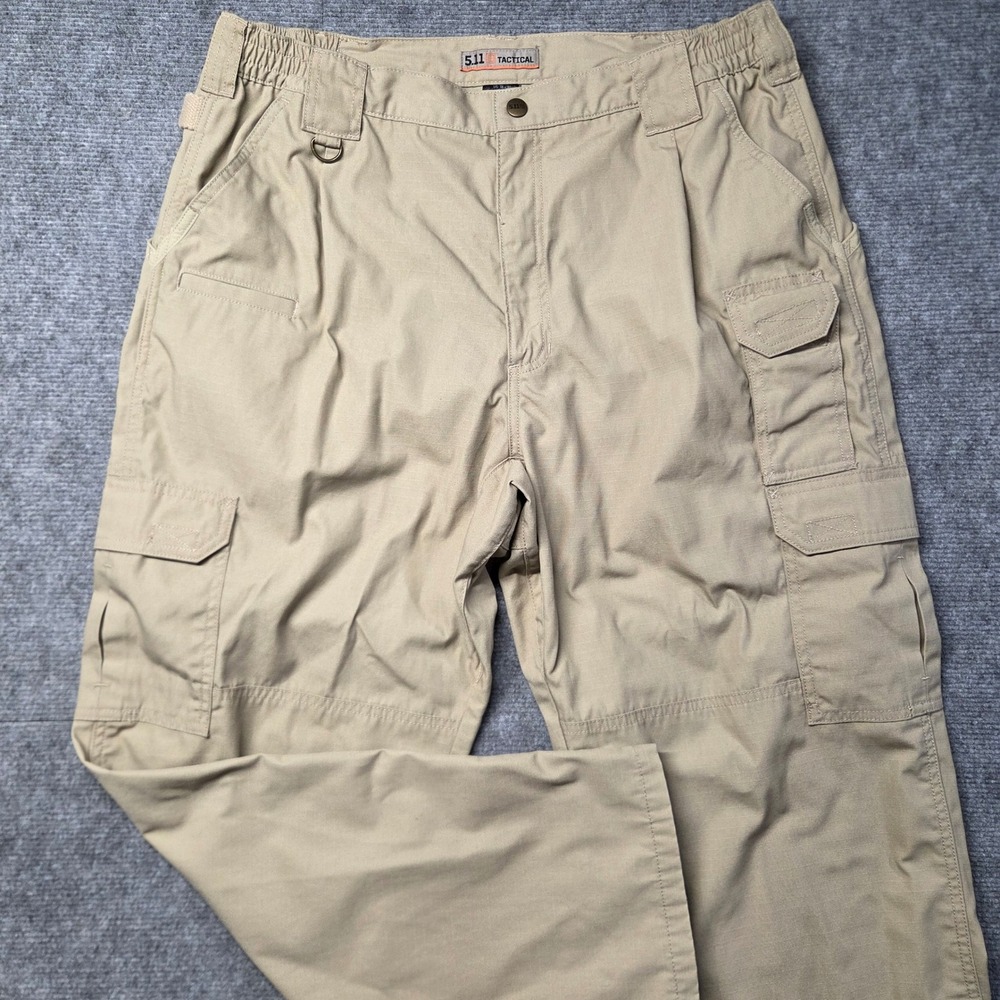 5.11 Tactical Taclite Pro Cargo Pants Mens 38x30 Khaki Tan Ripstop Utility